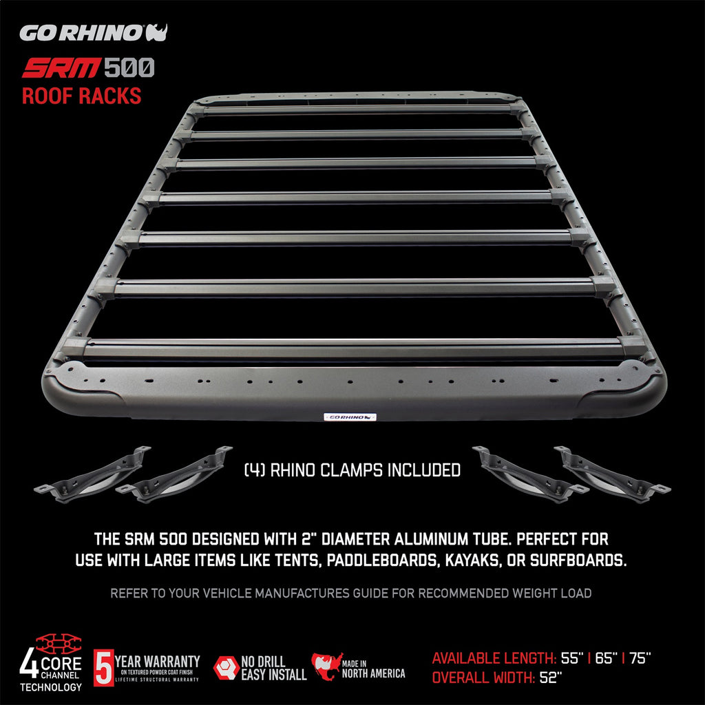 Go Rhino 5935075T SRM500 Flat Platform Roof Rack