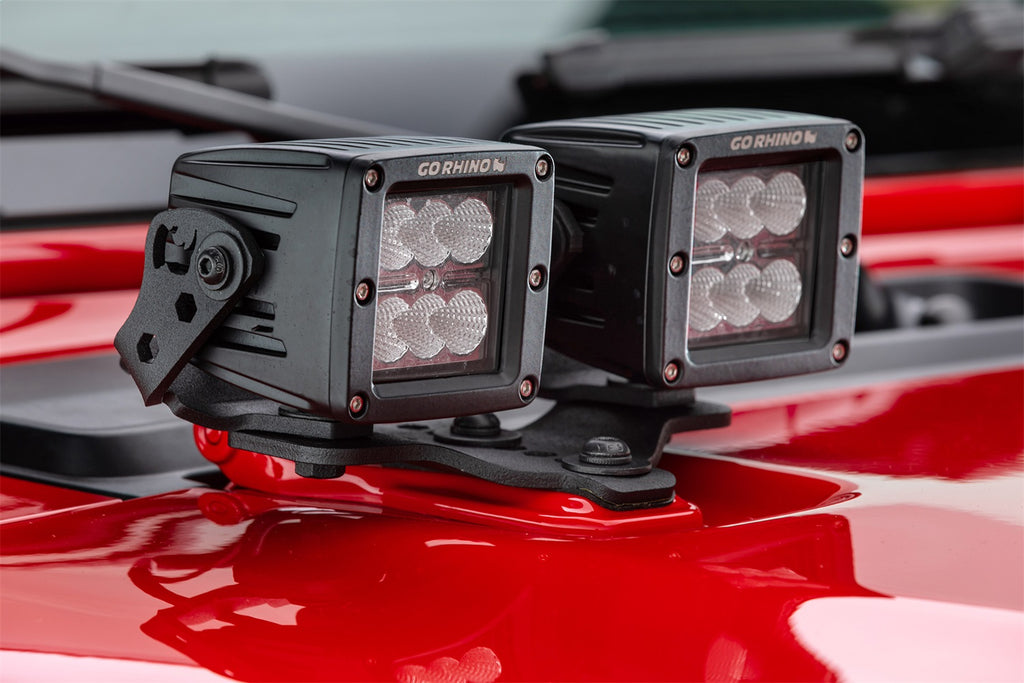 Go Rhino 731030T XE Hood Hinge Light Mounts