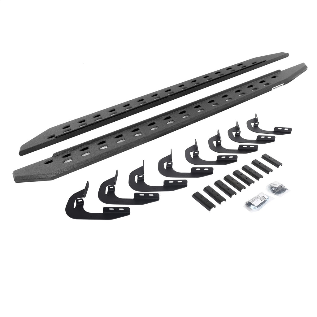 Go Rhino 69404880ST RB20 Slim Line Running Boards w/Mounting Brackets Kit