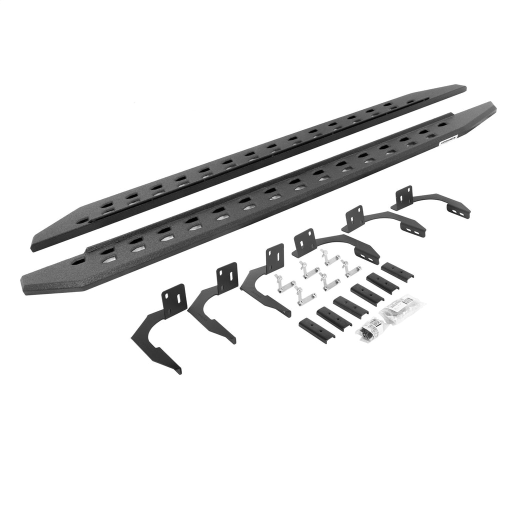 Go Rhino 69409980ST RB20 Slim Line Running Boards w/Mounting Brackets Kit