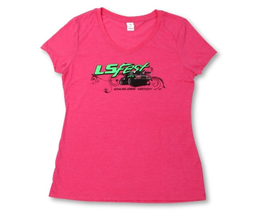 Holley Performance 10110-MDHOL Ladies LS Fest V-Neck T-Shirt