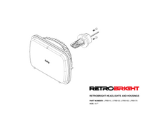 Load image into Gallery viewer, Holley Retrobright LFRB130 5x7 Rectangle LED Headlight - Classic White (3000K)