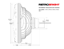 Load image into Gallery viewer, Holley Retrobright LFRB155  7 inch Round LED Headlight - Modern White (5700K)