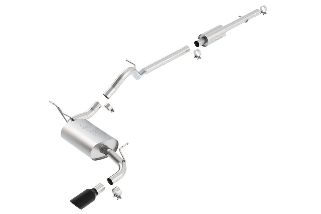 Borla 140461BC Touring Cat-Back Exhaust System Fits 12-18 Wrangler (JK)