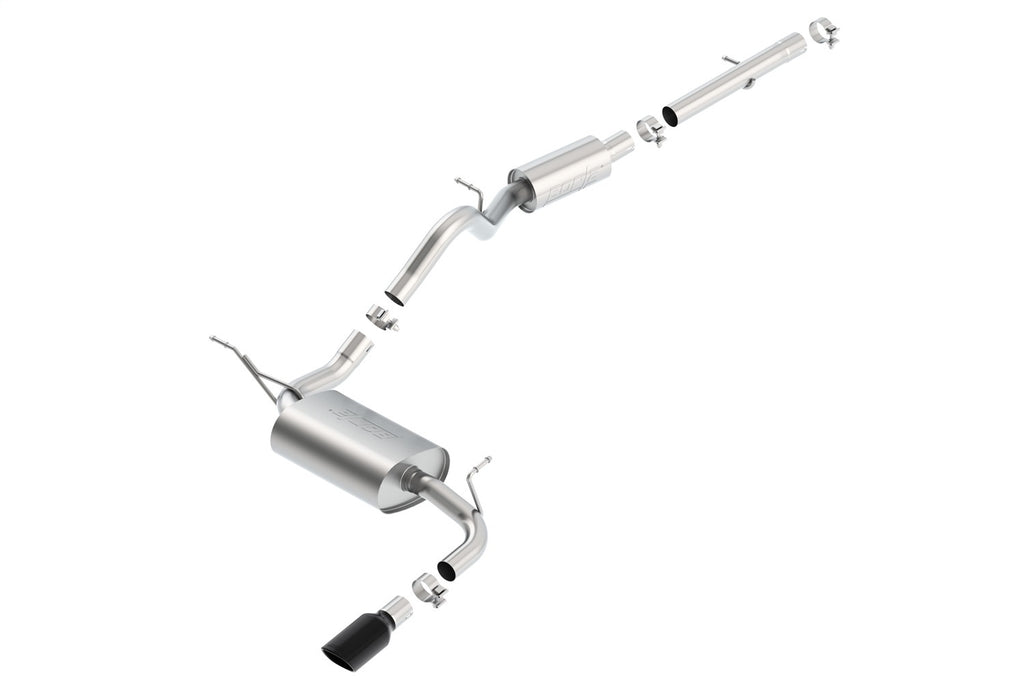 Borla 140462BC Touring Cat-Back Exhaust System Fits 12-18 Wrangler (JK)