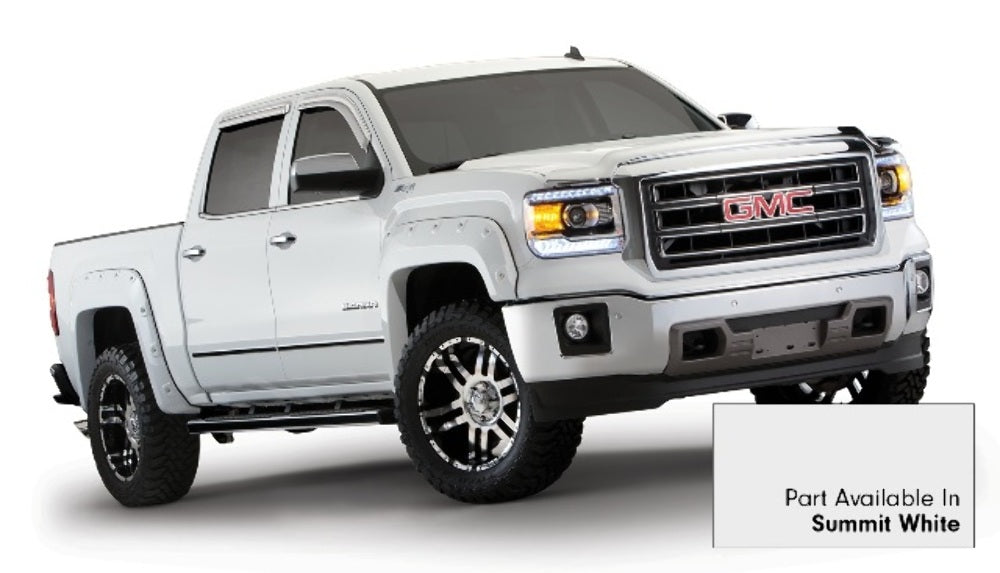Bushwacker 40958-14 Boss Pocket Style Painted Fender Flares Fits Sierra 1500