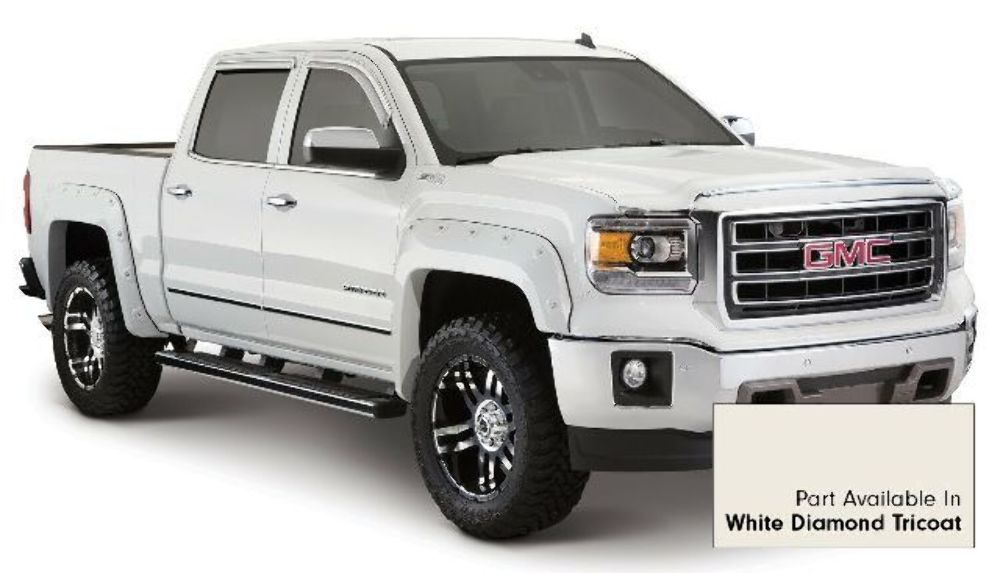 Bushwacker 40958-24 Boss Pocket Style Painted Fender Flares Fits Sierra 1500