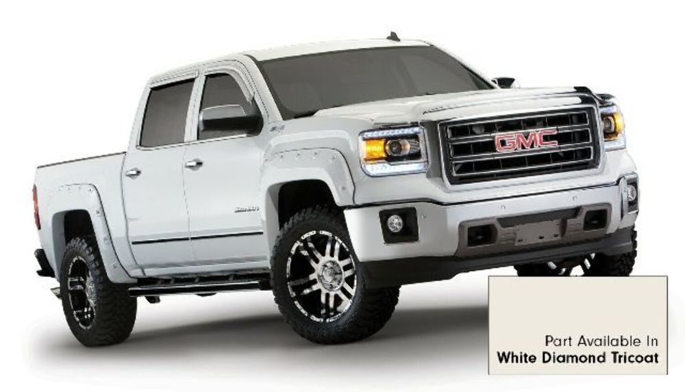 Bushwacker 40958-24 Boss Pocket Style Painted Fender Flares Fits Sierra 1500