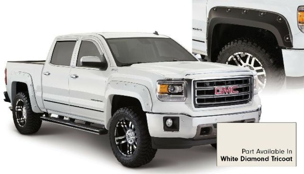 Bushwacker 40958-24 Boss Pocket Style Painted Fender Flares Fits Sierra 1500