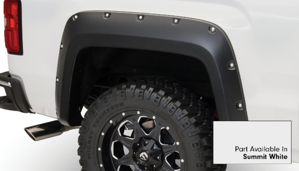 Bushwacker 40960-14 Pocket Style Painted Fender Flares Fits 14-18 Sierra 1500