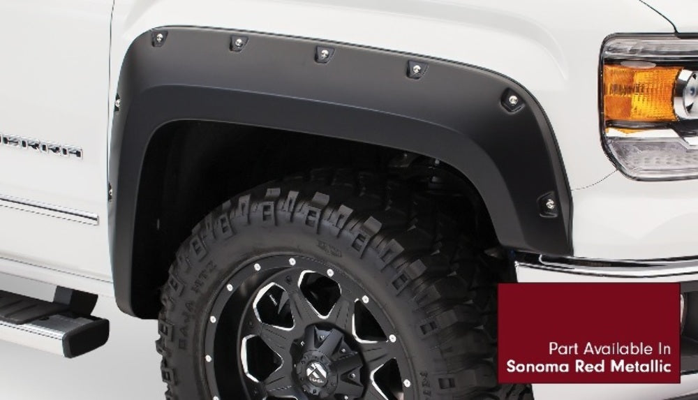 Bushwacker 40960-74 Pocket Style Painted Fender Flares Fits 14-18 Sierra 1500