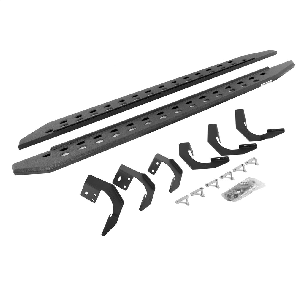 Go Rhino 69430687ST RB20 Slim Line Running Boards w/Mounting Brackets Kit