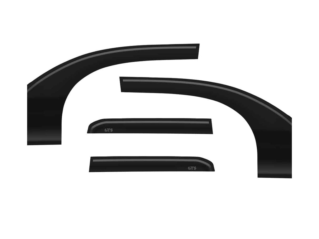 GT Styling 82191S Smoke Bubble Extended Ventgard Fits 24-26 Tacoma Double Cab