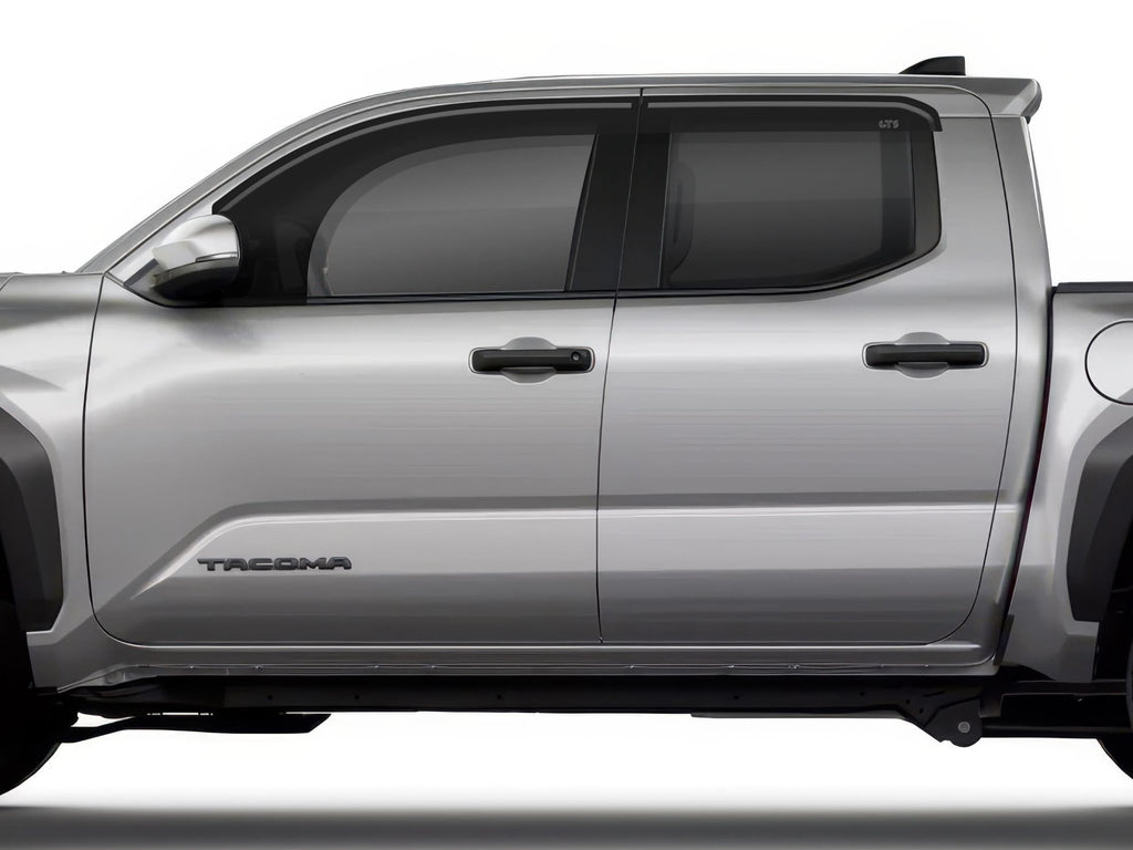 GT Styling 82191S Smoke Bubble Extended Ventgard Fits 24-26 Tacoma Double Cab