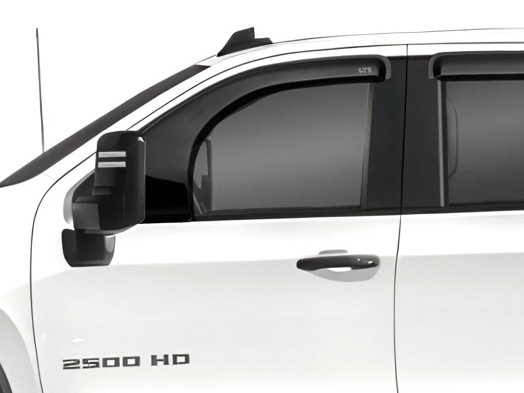 GT Styling 82741S Smoke Bubble Extended Ventgard Fits 20-26 Silverado 2500, 3500