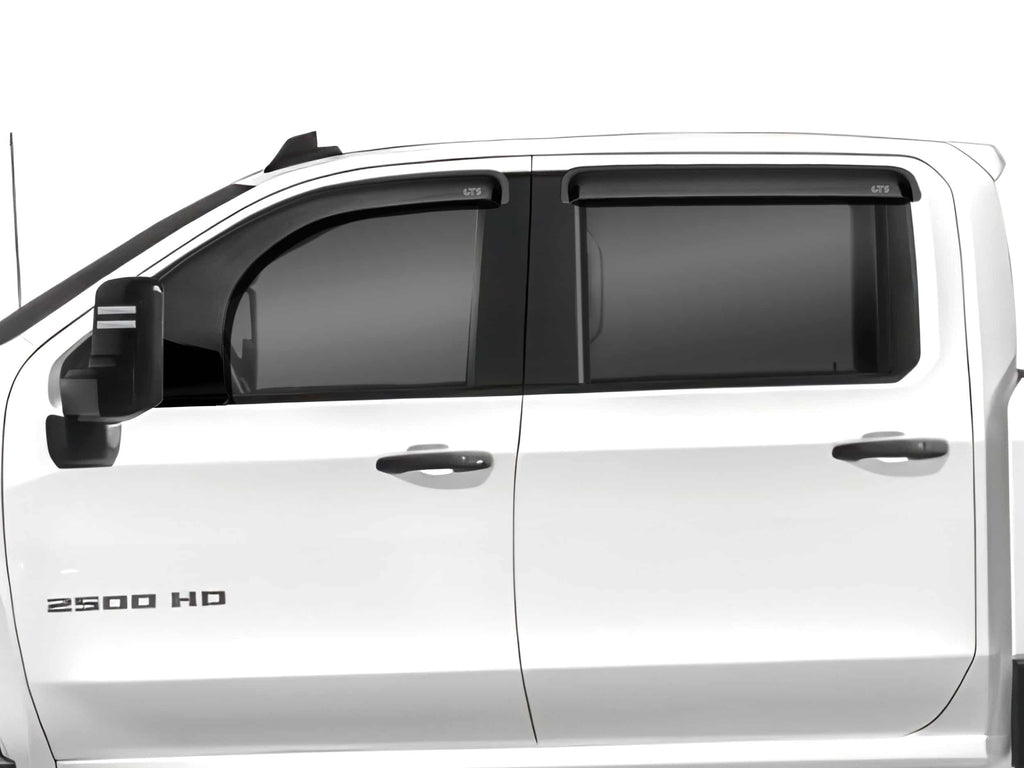 GT Styling 82742S Smoke Bubble Extended Ventgard Fits 20-26 Silverado 2500, 3500