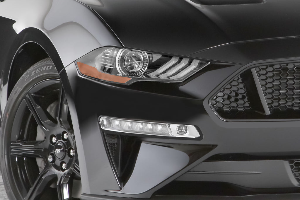 GT Styling GT0995C Clear Headlight Cover Fits 18-23 Mustang