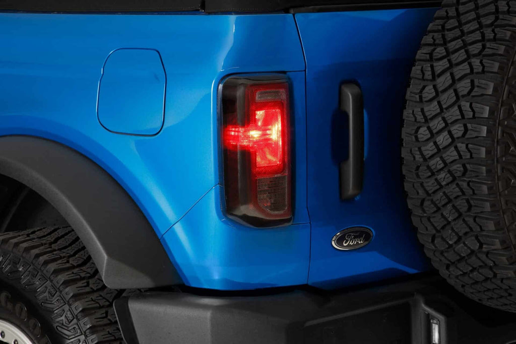 GT Styling Carbon Fiber Look Rear Black Out Kit 3 pc Fits 19-26 Bronco All Without LED Option