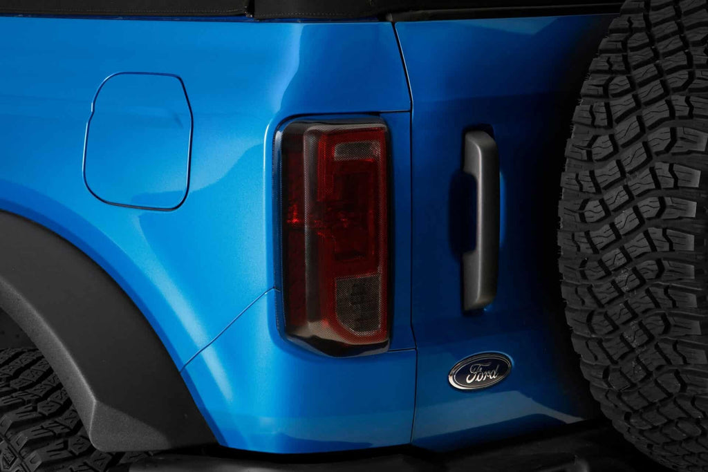 GT Styling Carbon Fiber Look Rear Black Out Kit 3 pc Fits 19-26 Bronco All Without LED Option