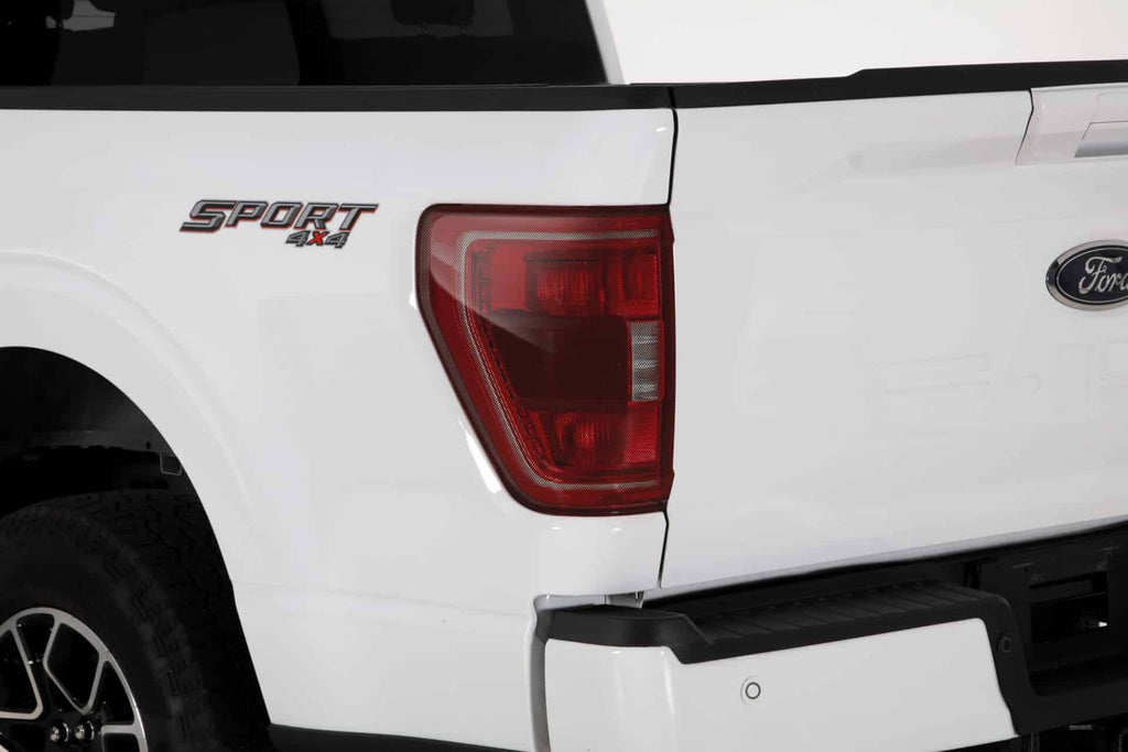 GT Styling GT4643X Carbon Fiber Look Taillight Cover 2 pc Fits 19-23 F-150