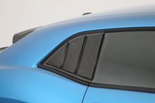 Load image into Gallery viewer, GT Styling Carbon Fiber Look 3 Panel Louvered Quarter Window Covers 2 pc Fits 08-23 Challenger