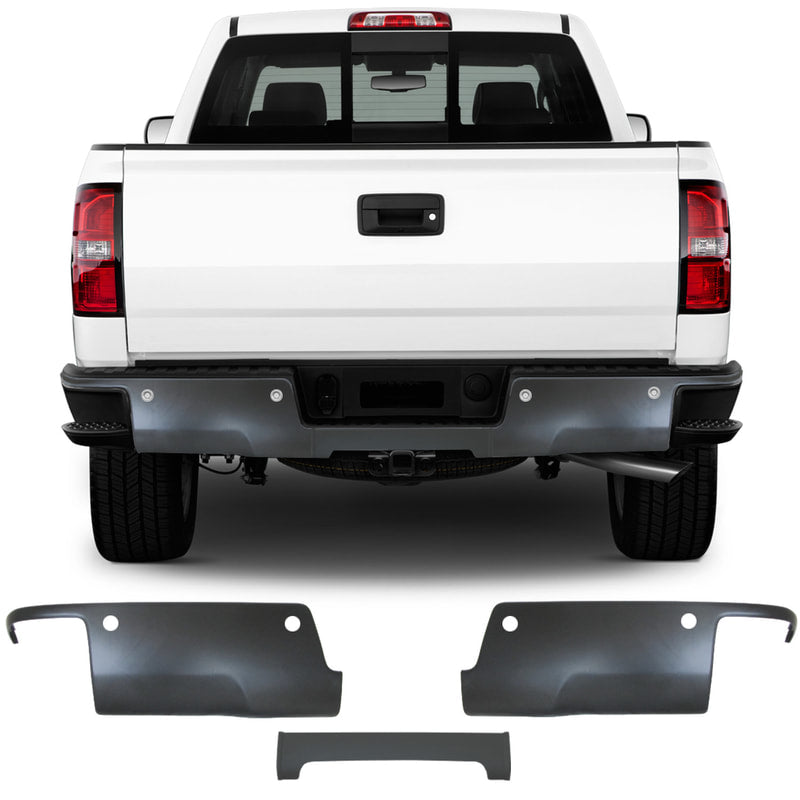 Shellz BK3012 Rear Bumper Cover Paintable Fits 14-18 Silverado Sierra LD HD