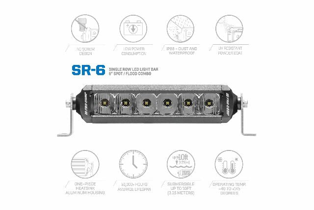 ProComp EXP75106 1x 6in Single Row Light Bar Universal