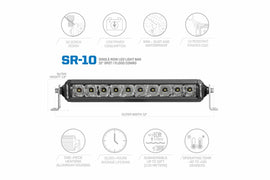 ProComp EXP75110 1x 10in Single Row Light Bar Universal