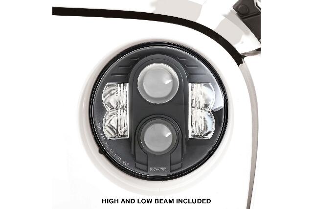 ProComp EXP76402P 2x 7in Round LED Headlights For 07-18 Wrangler JK