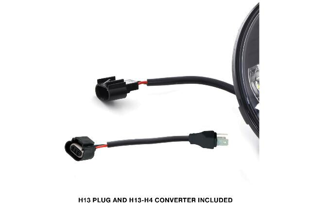 ProComp EXP76402P 2x 7in Round LED Headlights For 07-18 Wrangler JK