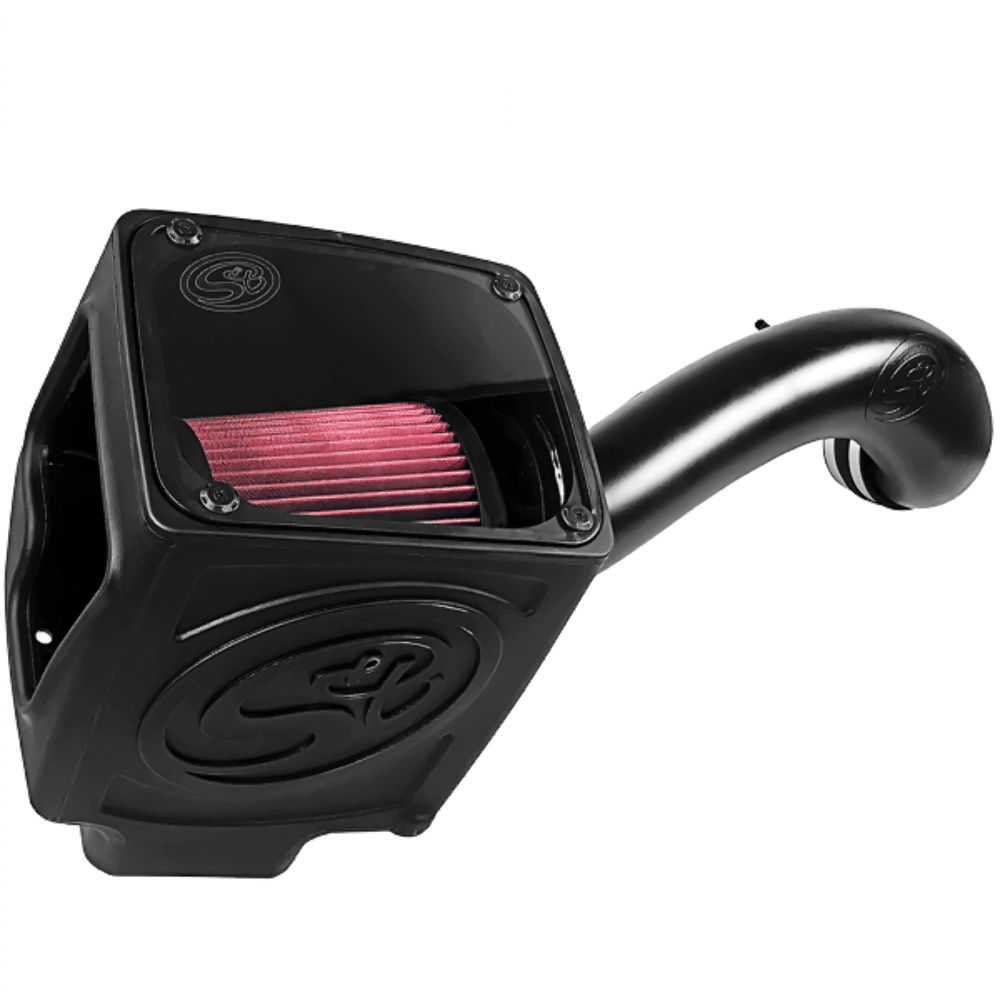 S&B Filter 75-5110 Cold Air Intake For 16-19 Silverado/Sierra 2500, 3500 6.0L Cotton Cleanable Red