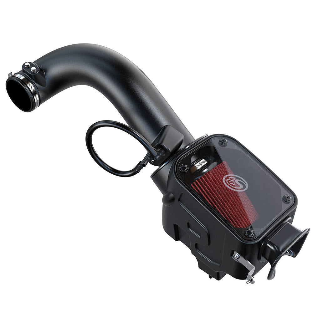 S&B Filter 75-5129 Cold Air Intake For 18-21 Jeep Wranlger JL 2.0L Turbo Oiled Cotton Cleanable Red