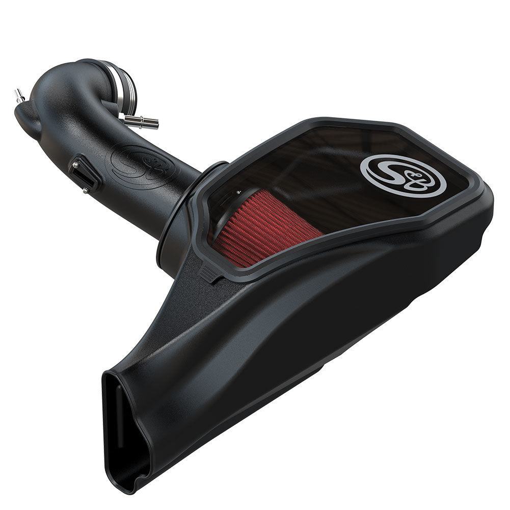 S&B Filter 75-5147 Cold Air Intake For 2018-2021 Mustang GT 5.0L Cotton Cleanable Red
