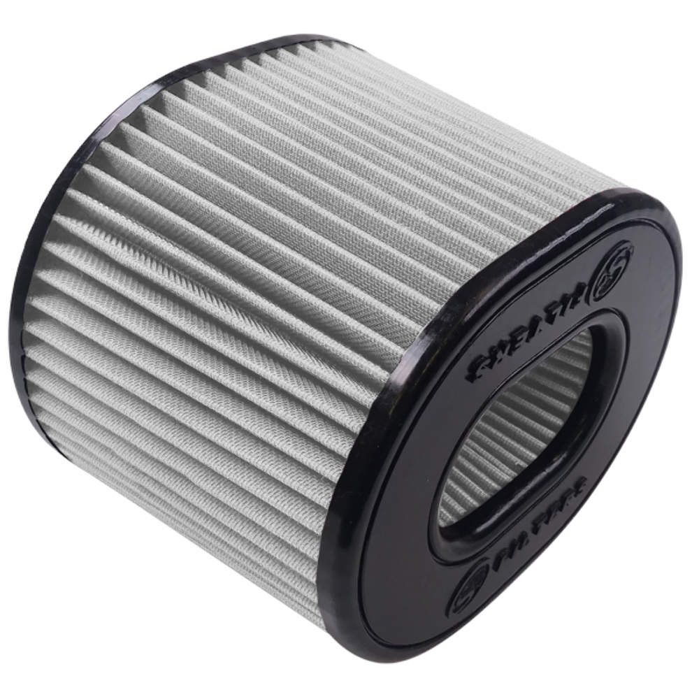 S&B Filter KF-1068D Air Filter For Intake Kits 75-5021 Dry Extendable White