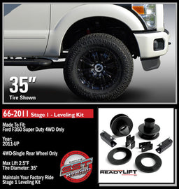 ReadyLift 66-2011 2.5 in. Front Leveling Kit Coil Spacers