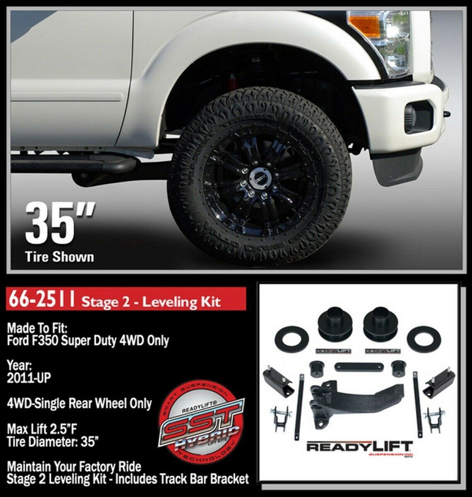 ReadyLift 66-2511 2.5 in. Front Leveling Kit Stage II Coil Spacers