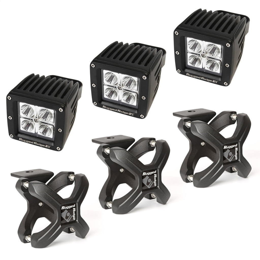Rugged Ridge 15210.92 X-Clamp And LED Light Kit