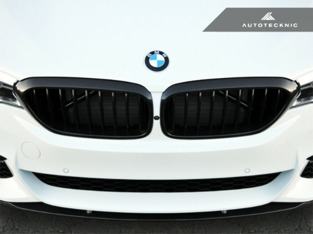 AutoTecknic BM-0252 Dry Carbon Fiber Front Grilles Covers G30 5-Series