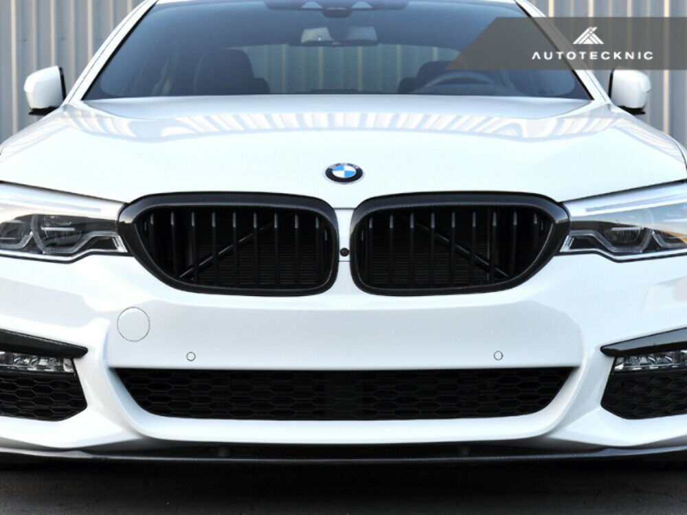 AutoTecknic BM-0252 Dry Carbon Fiber Front Grilles Covers G30 5-Series