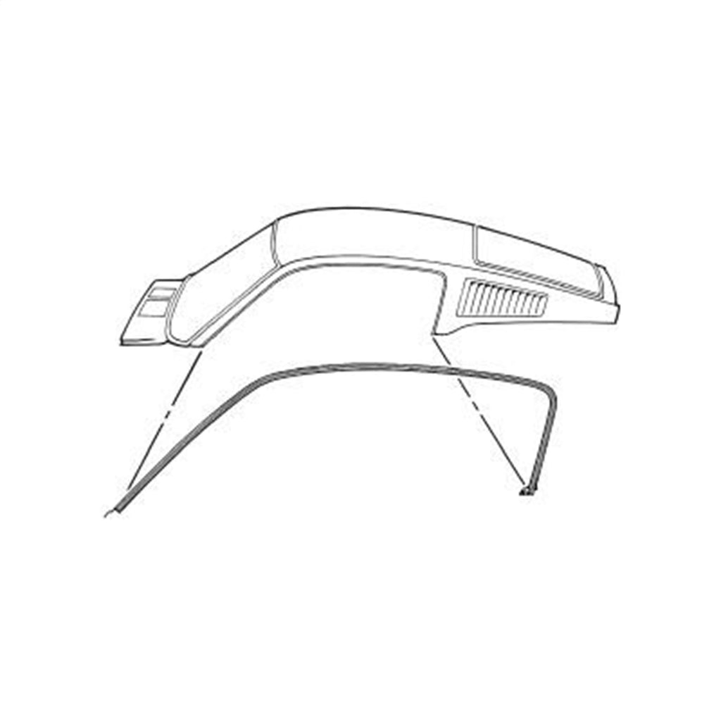 Scott Drake C7ZZ-6351222-3A Roof Side Rail Seal Fits 67-68 Mustang