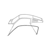 Scott Drake C7ZZ-6351222-3A Roof Side Rail Seal Fits 67-68 Mustang