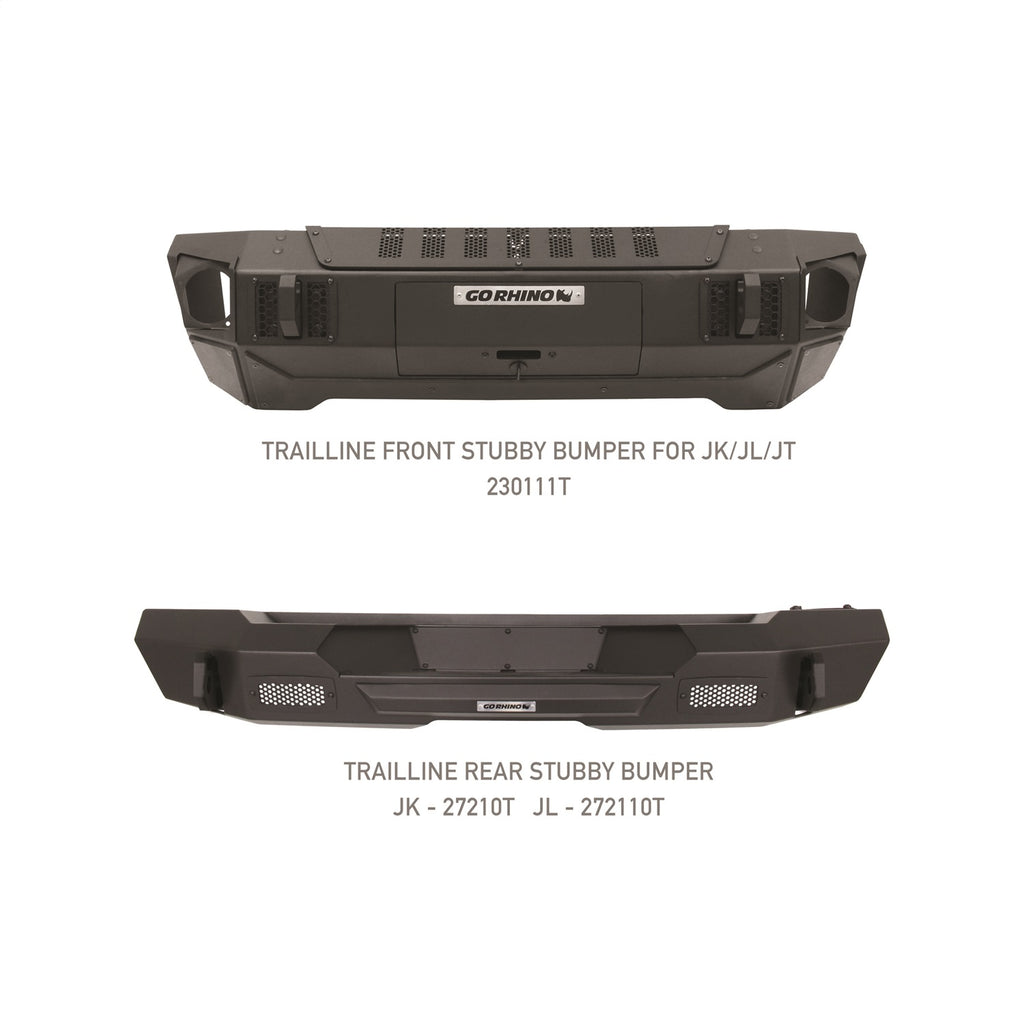 Go Rhino 230111T Trailline Front Stubby Bumper