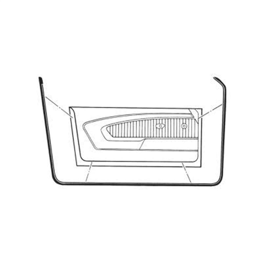 Scott Drake C9ZZ-6520530-1A Door Seal Fits 69-70 Mustang