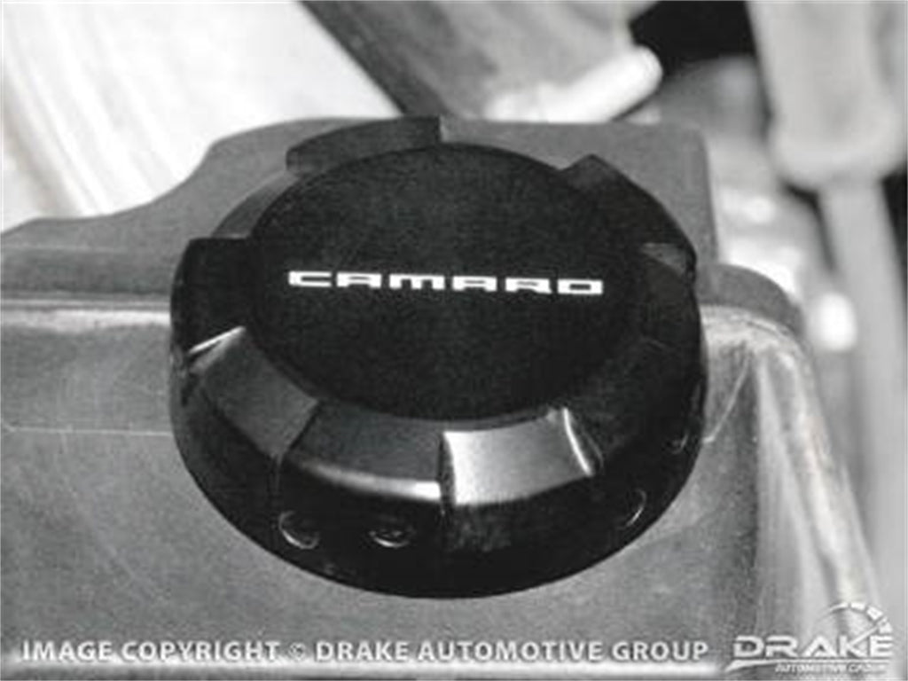 Drake Muscle CA-120007-BLK Power Steering Reservoir Cap Cover Fits 10-14 Camaro
