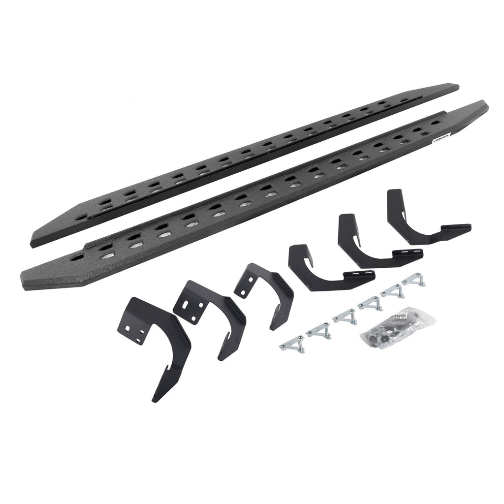 Go Rhino 69429980ST RB20 Slim Line Running Boards w/Mounting Brackets Kit