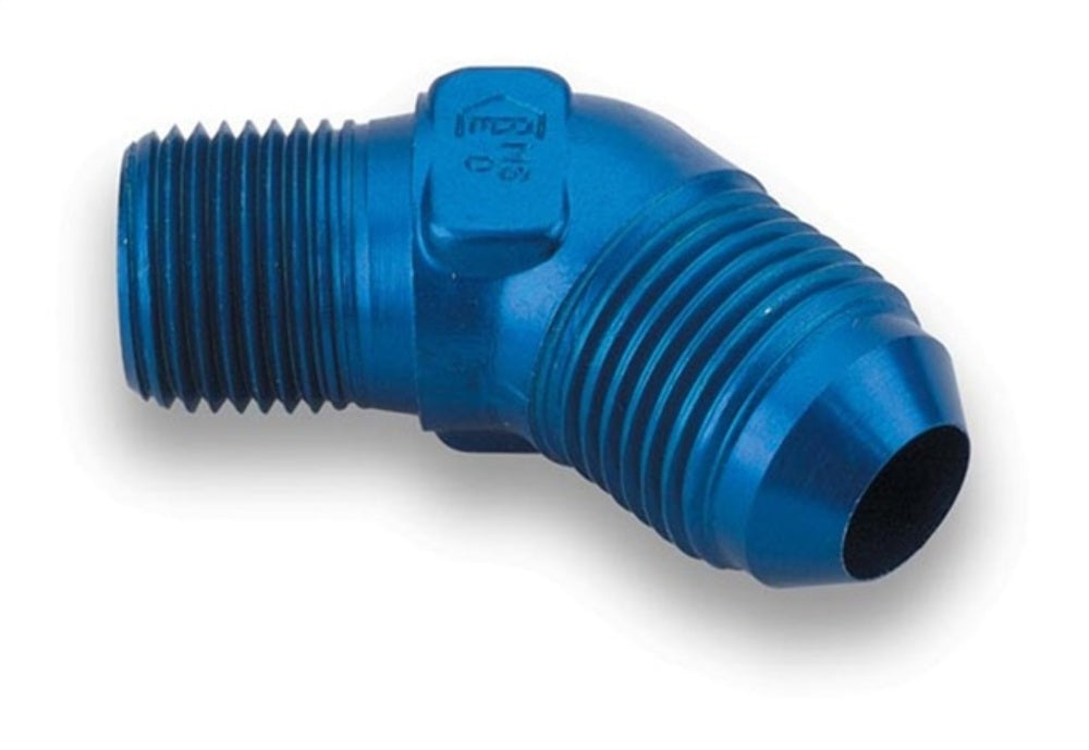 Earls Plumbing 982312ERLP 45 Deg. Aluminum AN to NPT Adapter Elbow