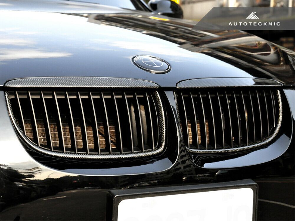 AutoTecknic BM-0064 Carbon Fiber Front Grilles E90 Pre-LCI 3-Series Sedan