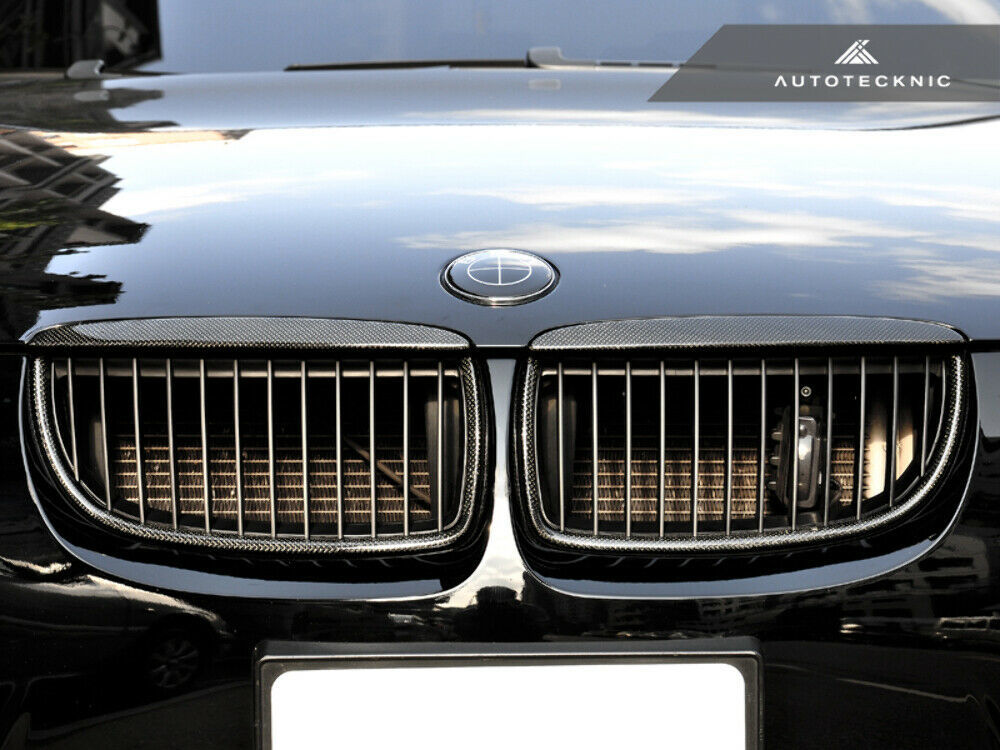 AutoTecknic BM-0064 Carbon Fiber Front Grilles E90 Pre-LCI 3-Series Sedan