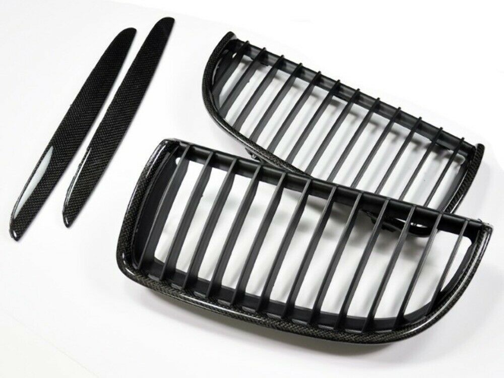 AutoTecknic BM-0064 Carbon Fiber Front Grilles E90 Pre-LCI 3-Series Sedan