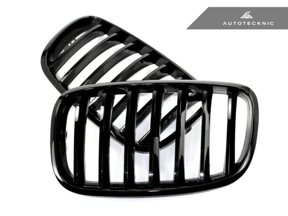 AutoTecknic BM-0224-GB Glazing Black Front Grilles E70 E71